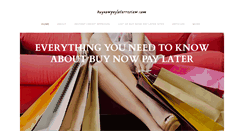 Desktop Screenshot of buynowpaylaterreview.com